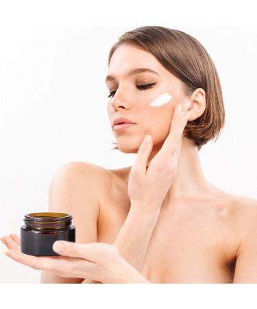 Tuakimce 6-Piece Glass Cream Can Set - 15ml & 30ml Clear Containers with Lids - Ideal for Cosmetics Creams and Lotteries - Buy Online on GoSupps.com