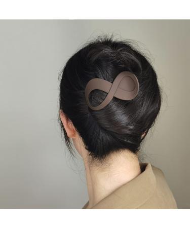 Buy French Hair Clips for Women | Large Matte Hairpin Set for Thick & Thin Hair - Elegant Accessories in Brown Blue Purple & Gray - Buy Online on GoSupps.com