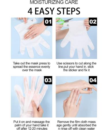 Shefave Moisturising Gloves Hand Mask - 3 Pairs for Dry Hands Repair & Anti-Aging with Goat Milk Essence - Buy Online on GoSupps.com