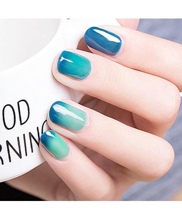 Allenbelle UV Nail Polish Thermo Set - 4 Color Gel Nail Polish in Gift Box | Color Change Shellac & Soak Off Nail Art - Buy Online on GoSupps.com