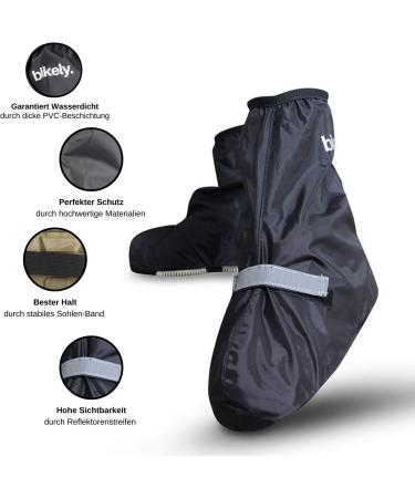 Buy Waterproof Sweatness Overshoes for Bike | Saddle Cover & Bag Included | Sizes 36-46 | Reflective Black & Yellow for Men & Women - Buy Online on GoSupps.com