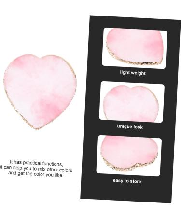 Ipetboom Nail Palette Nails Gel Acrylic Nail Manicure Nail Tip Board Nail Art Tool Nail Mixing Plate Mixing Palette Gold Cosmetic Decor Nail Color Mix Board Resin Nail Piece Love Pink - Buy Online on GoSupps.com