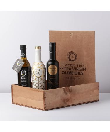 The best Extra Virgin Olive Oils in the world (Ja n Selecci n 2021) - Pack of 3 bottles of 500 ml (Wooden box) - Buy Online on GoSupps.com