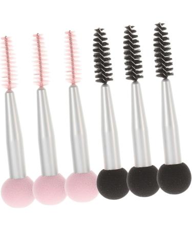 Healeved 12 Pcs Sponge Makeup Brush Wet Makeup Puff Makeup Brush Mascara Double Head Brush Aluminum Tube - Buy Online on GoSupps.com