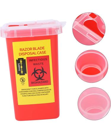 Frcolor 4-Pack Razor Storage & Blade Disposal Containers - Safe Syringe & Razor Waste Box for Barbershops | 15.4x9.5cm - Buy Online on GoSupps.com