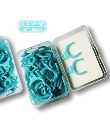 TEEsmile Evolutionary Clean Dental Flossers Kit - 2 Mid-Length Handles + 200 Extra Strength Refills | 202 Piece Set - Buy Online on GoSupps.com