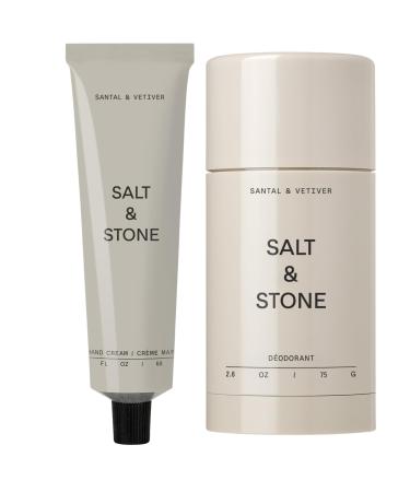 Salt & Stone Natural Deodorant + Hand Cream Bundle | Santal & Vetiver