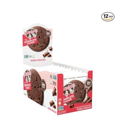 Lenny & Larry's The Complete Cookie Double Chocolate Soft Baked 16g Plant Protein Vegan Non-GMO 4 Ounce Cookie (Pack of 12) - Buy Online on GoSupps.com