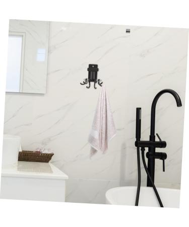 Alipis 1set Swivel Hook Hanger Hooks Rotating Utensil Hanger Heavy Adhesive Hooks Metal to Rotate Frame 13x10cm Black - Buy Online on GoSupps.com