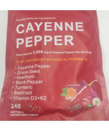 RiRywony Cayenne Pepper Capsules Cayenne Pepper Capsaicin Supplements Heart Health and Blood Circulation - Buy Online on GoSupps.com