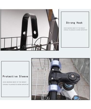 Black Folding Bike Front Basket with Handles - Easy Installation for Bike Accessories and Cargo Rack - Buy Online on GoSupps.com