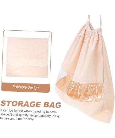 MUSISALY 1pc Hair Dryer Storage Bag Bag Organizer Make up Organizer Bag Gym Drawstring Bag Beige Pvc - Buy Online on GoSupps.com