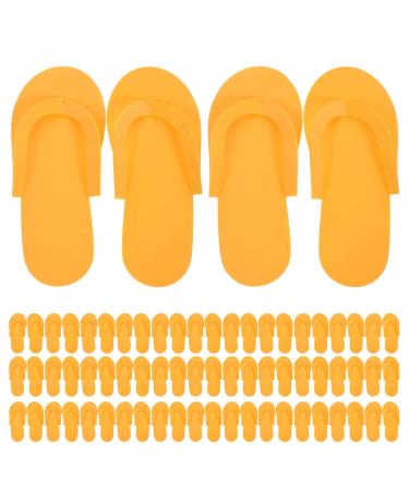 YARNOW 36 Pairs Disposable Foam Slippers EVA Foam Pedicure Slippers Anti- Slip Flip Flop Sandal for Spa Beach Random Color