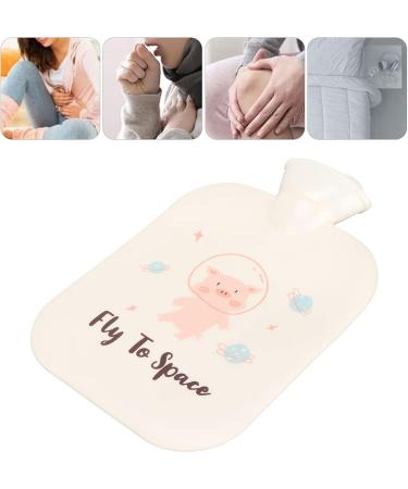 Leak-proof Cute Cartoon Hot Water Bottle 1300ml - Thickened for Muscle Pain Relief & Perfect for Girls - Buy Online on GoSupps.com