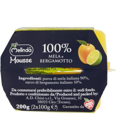  Italian Gourmet E.R. Melinda Apple and Bergamot Mousse Set of 3 100% Natural Fruit Purees Apple and Bergamot (2 x 100 g) + Italian Gourmet Tomato Pulp 400 g - Buy Online on GoSupps.com