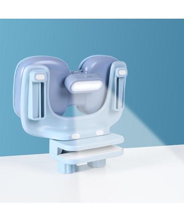 Sitting Posture Corrector for Kids Children Writing Sitting Posture Corrector with Light - Height Adjustable Soft Double Nap Pillow Writing Posture Trainer Clipped On Desk Prevention Eyesight Light Blue2 - Buy Online on GoSupps.com