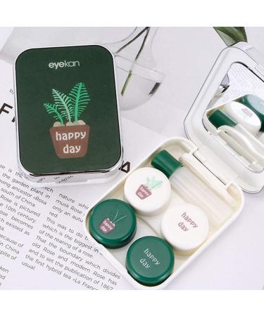 Cute Heart-Shaped Optometry Lens Container - Portable Contact Lens Box for Girls | Cartoon & Personality Design - Buy Online on GoSupps.com