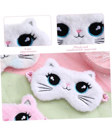 Masque de Sommeil Gar on Fille Peluche Chat Doux Occultant avec Bande lastique Ajustable Confortable pour Sieste et Voyage - Buy Online on GoSupps.com