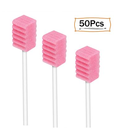 50 Pack Disposable Oral Swabs - Sterile Dental Sponge Swabsticks for Mouth & Gum Cleaning - Buy Online on GoSupps.com