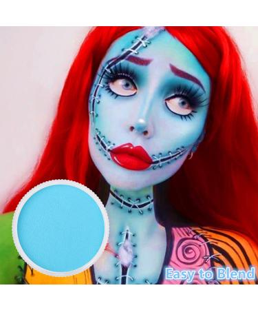 Go Ho Light Blue Face Paint - Washable Gel for Halloween Cosplay & Festivals | Full Coverage Body Paint for Adults & Kids - Buy Online on GoSupps.com