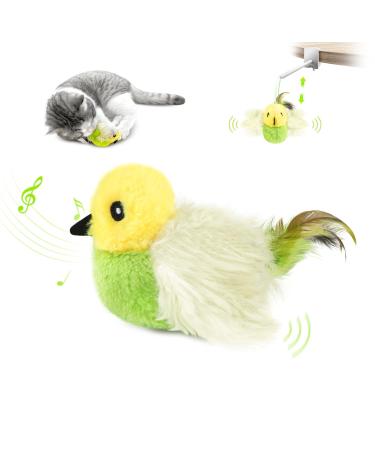 Migipaw's cat toys electrical interactive cat toys real wings and chirping like a bird plush toys with catnip rechargeable (green) - Buy Online on GoSupps.com