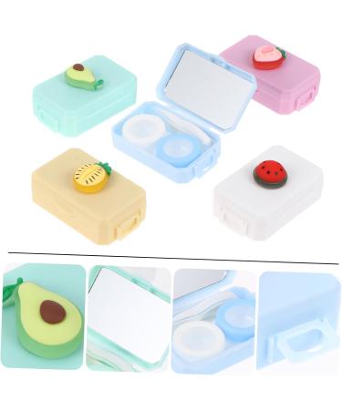 Solustrie 5-Piece Contact Lens Container Set | Stylish Eye Care Box for Safe Storage & Travel - Buy Online on GoSupps.com