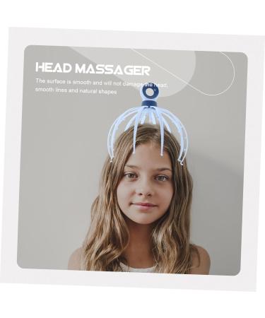 Coolhiya Head Massage Device - Scalp Relaxation Tool Plastic Claw Massager for Head Care (21x15x15cm Blue) - International Shipping Available - Buy Online on GoSupps.com