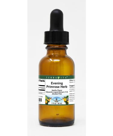 Evening Primrose Herb Glycerite Liquid Extract (1:5) - Vanilla Flavored (1 oz ZIN: 513194) - 3 Pack