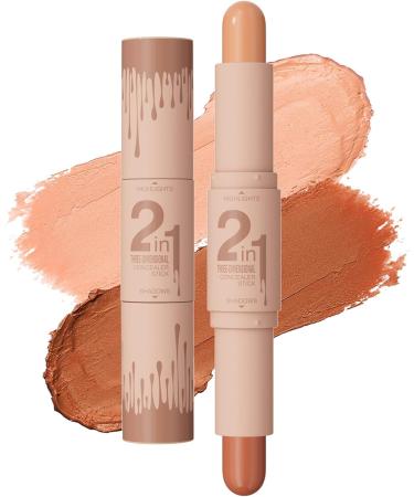 2 in 1 Contour Stick Makeup Stick Makeup Sticks Double Head Face Highlighter Highlighter Contour Sticks - Buy Online on GoSupps.com