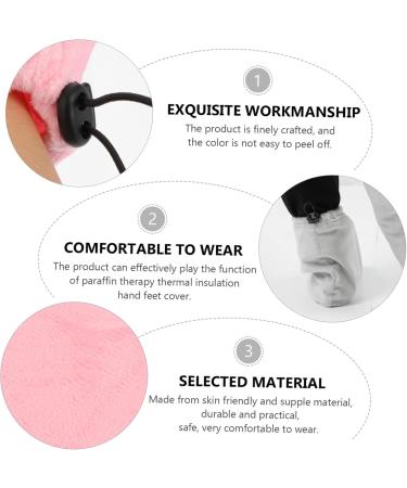 Beavorty 1 Set gloves wax bath foot cover spa foot bag feet care prodcut paraffin hand cover paraffin wax booties work tools Wax Care Cover Wax Mitts foot warmer fabric moisturizing - Buy Online on GoSupps.com
