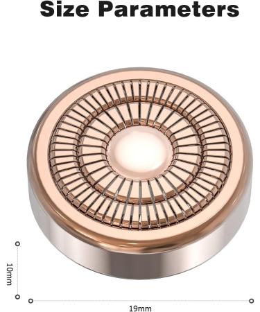 Replacement Heads for Flawless Gen 2 | 2 Pack Mellbree Face Hair Remover - Compatible with Finishing Touch - Ros Gold - Buy Online on GoSupps.com