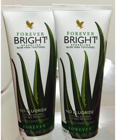 Forever Bright Aloe Tooth Gel - 2 x 100ml | Natural Oral Care Solution - Buy Online on GoSupps.com