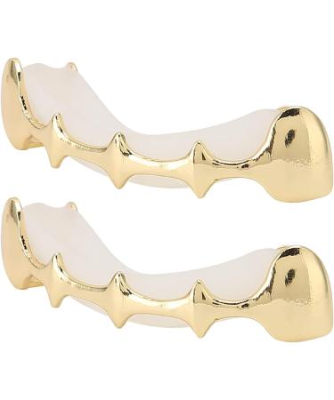 Irregular Hip Hop Denture Set Halloween Hip Hop Teeth Decoration Accessories (Gold) - Buy Online on GoSupps.com