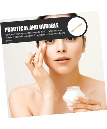 Baluue 8pcs Mask Spoon Skincare Spatula Cream Applicator Makeup Spatulas Makeup Scoop Skin Care Spatula Abs 6x0.7x0.7cm Golden - Buy Online on GoSupps.com