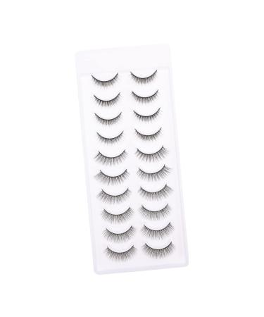 POPETPOP 10 Pairs Fake Eyelashes False Lashes False Eyelash Cosplay Lashes Stage Eyelash Dense Eyelashes Cosplay Performance Eyelash Full Eye Eyelashes Natural 3d Chemical Fiber Extend