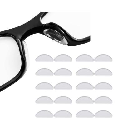 12 pairs of nose pads glasses self -adhesive glue soft silicone nose pads slip -resistant transparent gel pillows glasses pads for sunglasses glasses