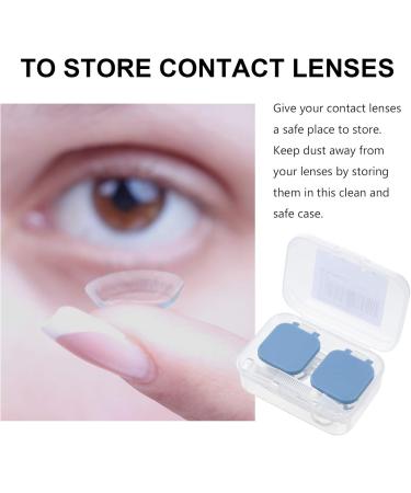 Exceart Mini Lens Container - Automatic Lens Cleaning System & Travel Case with Tweezers (Blue) | Optimize Your Lens Care - Buy Online on GoSupps.com