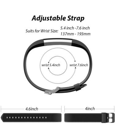 ZURURU Fitwatch XP Replacement Band - Black | Y39 Fitness Tracker Accessory - Buy Online on GoSupps.com