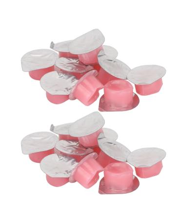 Syrisora 20pcs Tooth Polish Cream Organic Teeth Cleaning Tooth Polish Whitening Cream for Dental Care (Pink)