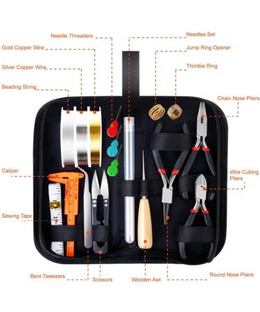 PAXCOO Jewelry Making Supplies Kit - Tools, Wires & Findings for Repair and Beading - Buy Online on GoSupps.com