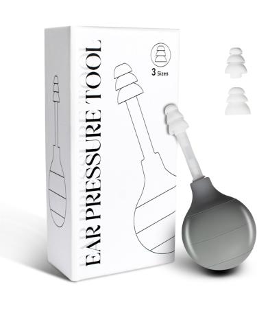 Ear Pressure Relief Device, Headache and Migraine Relief Product That Naturally Reduces Tension & Pressure, Airplane Ear Pressure Relief Through Inner Ear Pressure Stimulation, with 3 Sizes Earplugs Gray - Buy Online on GoSupps.com