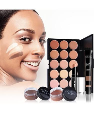 24-Piece All-in-One Makeup Set for Women & Teenagers | Eyeshadow Lip Gloss Brushes & More - International Shipping - Buy Online on GoSupps.com