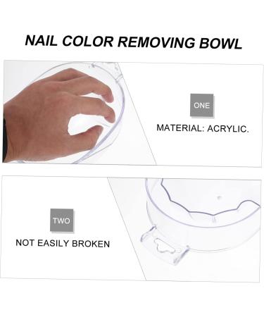 Beavorty Hand Soaking Bowl nail spa bowl nail powder dip kit nail care tools Nail Color Removing Bowl manicure bowls for hands Nail Art Supplies Nail removal finger bowl Acrylic Miss white - Buy Online on GoSupps.com