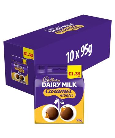 Cadbury Cadbury Dairy Milk Caramel Nibbles Lot de 10 sachets de chocolat 95 g