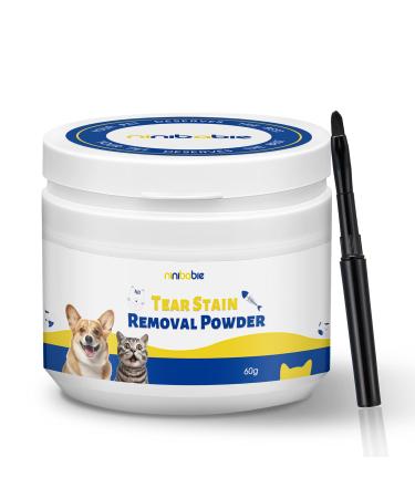 Tear Stain Remover Powder for Dogs and Cats Eye Stain Cleaner Natural Formula Remove Tear Stains Safe & Gentle Eye Care for Pets cat tear stain remover