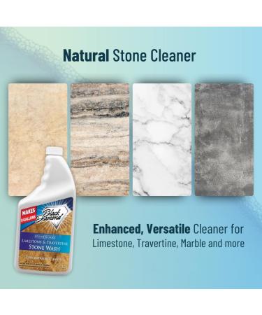 Black Diamond Stoneworks Limestone and Travertine Floor Cleaner Natural Stone honed or tumbled surfaces Concentrated Ph - 32 Fl Oz - Buy Online on GoSupps.com
