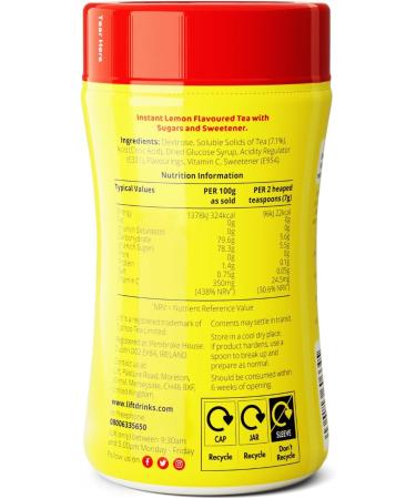 Lift Instant Lemon Flavoured Tea | Enjoy Hot or Iced Lemon Tea | Multipack of 6 x 165g Jars - Buy Online on GoSupps.com