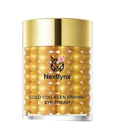 Nextlynx Anti-Aging Eye Cream with Gold Collagen Firming Hydrate & Brightening Skin Treatment for Dark Circles Wrinkles Reducing Puffiness & fine line