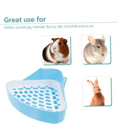 BESPORTBLE 2pcs Box Pet Urinal Potty Bunny Bedding Guinea Pig Training Pan Rabbit Potty Pet Pee Toilet Abs Blue 24.5X18.5cmx2pcs Bluex2pcs - Buy Online on GoSupps.com