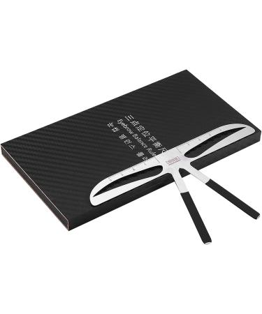 Eyebrow Ruler - Positioning Balance Measuring Tool DIY Eyebrow Template - Permanent Gold Scale Positioning Eyebrow Shaping Ruler (Standard Eyebrows) - Buy Online on GoSupps.com